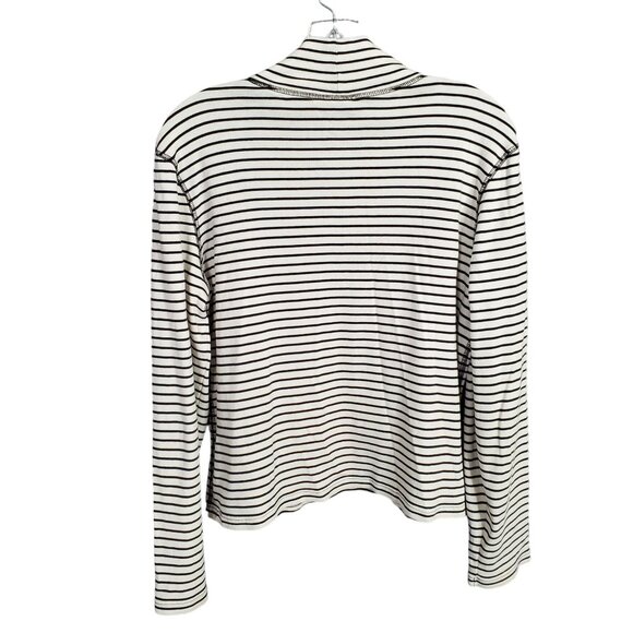 RL Polo Jeans Juniors Sz XL Turtleneck Flag Logo Lightweight Cotton Knit Striped - Picture 4 of 9